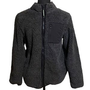 Urban Outerwear Fuzzy Sherpa Fleece Full Zip Jacket Youth Size 14